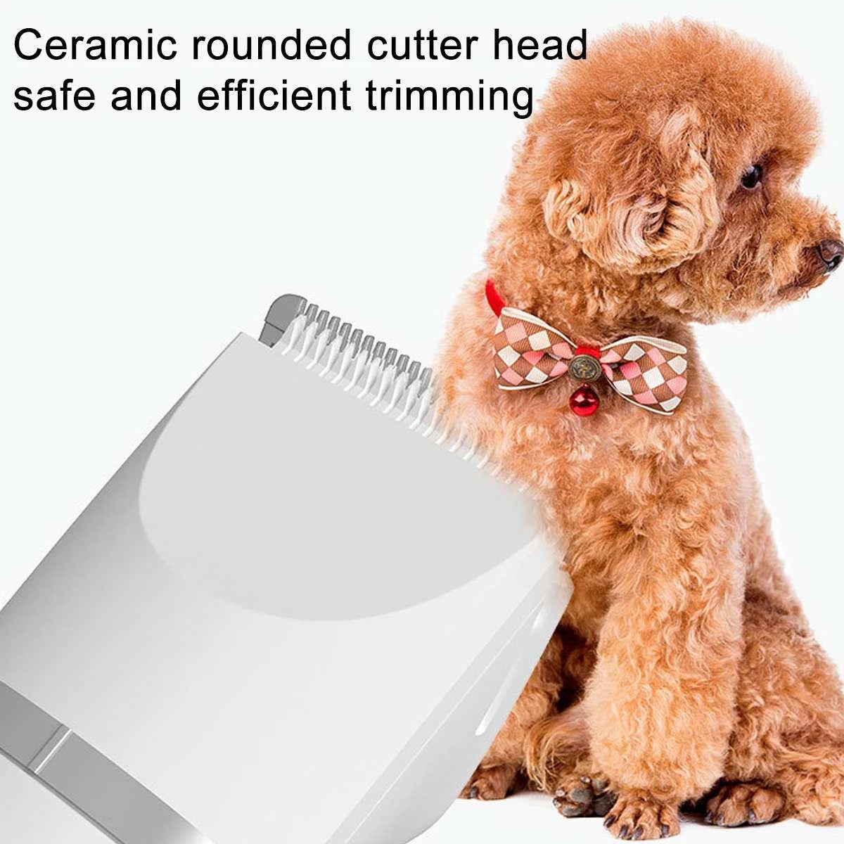 H02022 Dog Grooming Kit 4-in-1 Pet Clippers Low Noise 600mAh Rechargeable Cordless Electric Quiet Hair Clippers Set