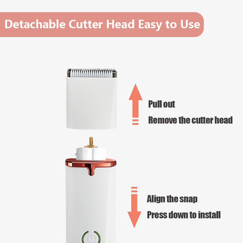 HD2050 4 in 1 Pet Electric Hair Trimmer with 4 Blades Grooming Clipper Nail Grinder Tool Kit