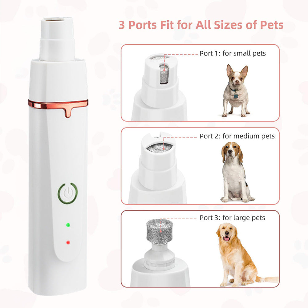 HD2050 4 in 1 Pet Electric Hair Trimmer with 4 Blades Grooming Clipper Nail Grinder Tool Kit