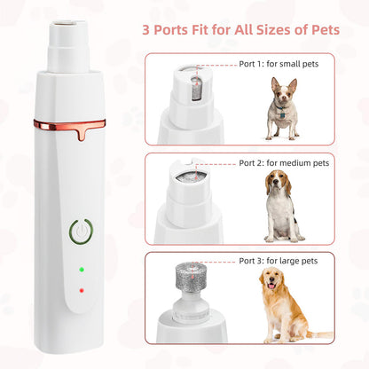 HD2050 4 in 1 Pet Electric Hair Trimmer with 4 Blades Grooming Clipper Nail Grinder Tool Kit