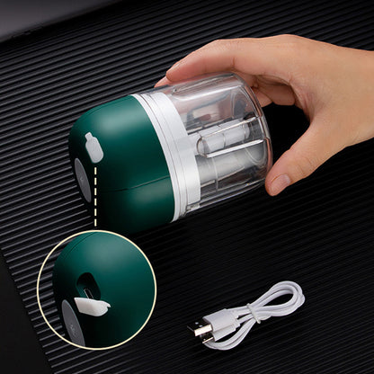 100ml Mini USB Charging Garlic Chopper Kitchen Vegetable Ginger Masher Crusher (BPA Free, without FDA Certificate)