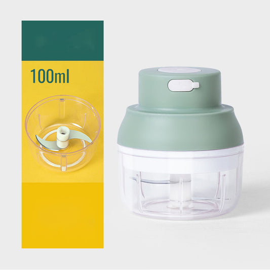 100ml BPA Free Mini Electric Garlic Crusher Grinder Masher USB Vegetable Meat Chopper (No FDA Certification)