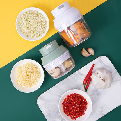 100ml BPA Free Mini Electric Garlic Crusher Grinder Masher USB Vegetable Meat Chopper (No FDA Certification)
