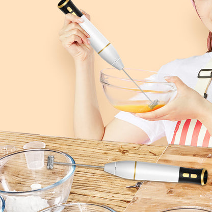 KF3001 Stainless Steel Milk Frother Handheld Foam Maker Coffee Blender Whisk Drink Electric Mixer for Kitchen (Without FDA, BPA-Free)