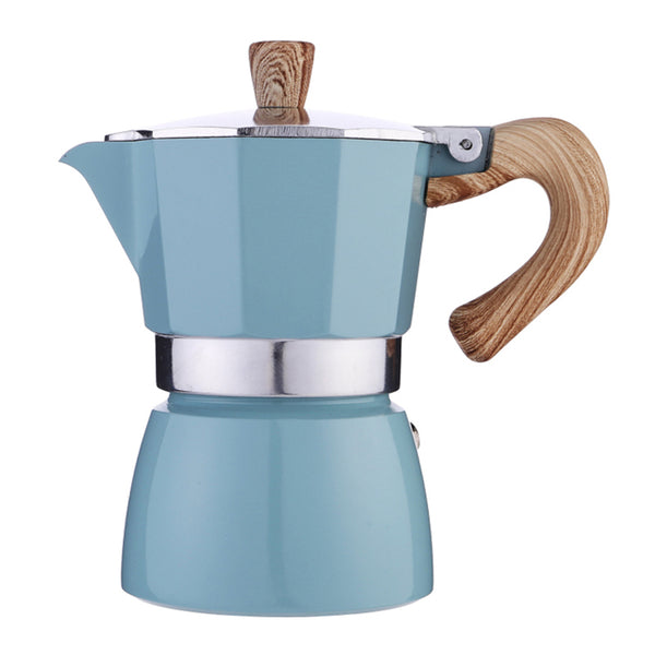 300ml Classic Espresso Percolator Stovetop Home Coffee Maker Aluminum Moka Pot Kitchen Coffee Making Tool for 6 People (No FDA, BPA-free)