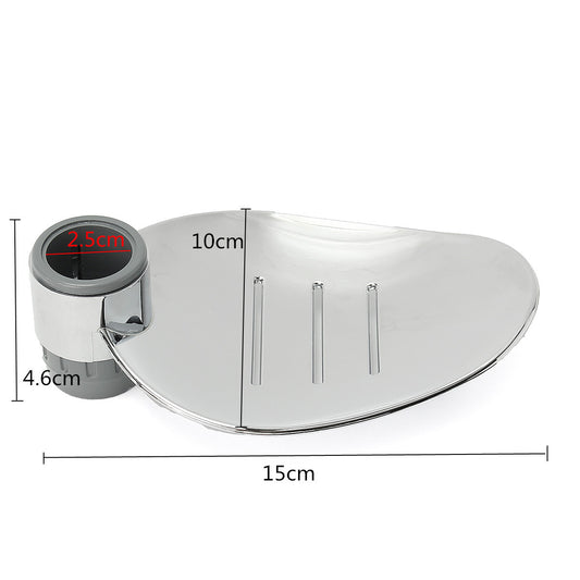 22-25mm Shower Rod Soap Dish Holder Bathroom Shower Rail Soap Tray Holder Rack