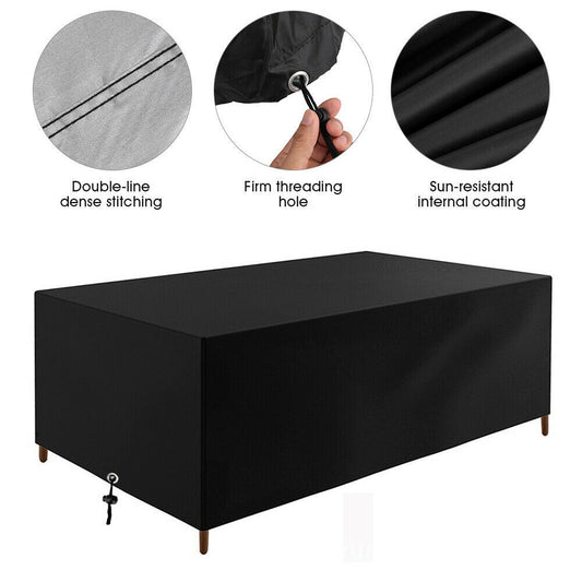 120x120x74cm 210D Oxford Cloth Waterproof Dustproof Outdoor Garden Yard Table Furniture Cover
