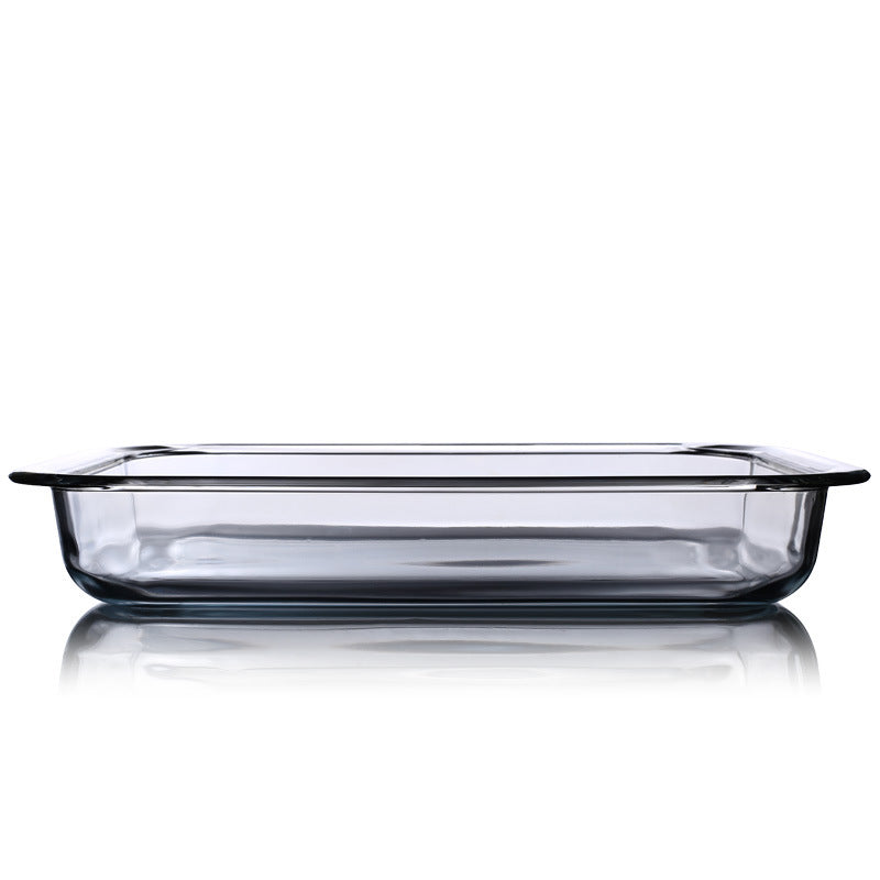 3.5L Oven Glass Pan Clear Glass Baking Dish Cooking Casserole Dish Rectangular Baking Pan Glass Bakeware (BPA-free, No FDA Certificate)