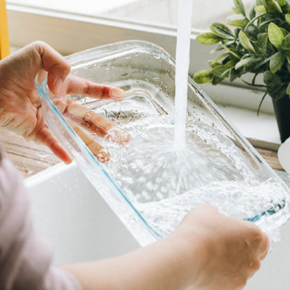 3.5L Oven Glass Pan Clear Glass Baking Dish Cooking Casserole Dish Rectangular Baking Pan Glass Bakeware (BPA-free, No FDA Certificate)