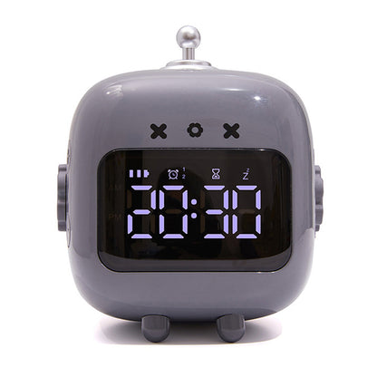 Alarm Clock Study Timer Digital Cute Kid's Bedside Clock Countdown Function Voice Controlled Wake Up Children's Sleep Trainer Snooze Time Setting Tool for Boys and Girls