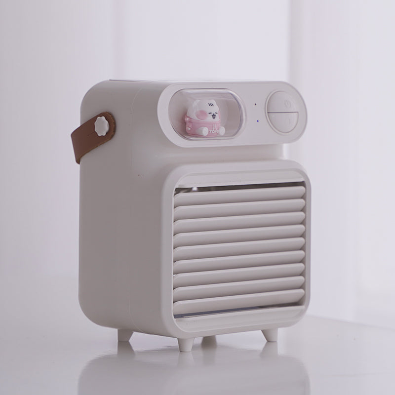 F06 3 in 1 USB Air Cooler with Night Light Air Purification Spray Humidifier Cooling Fan
