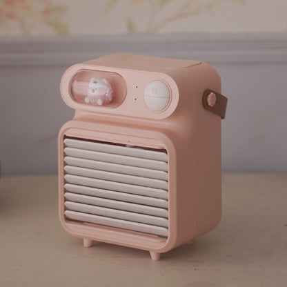 F06 3 in 1 USB Air Cooler with Night Light Air Purification Spray Humidifier Cooling Fan