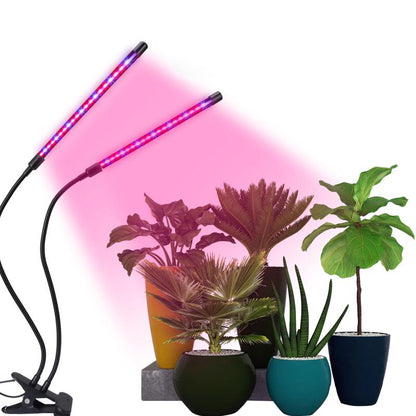 Dual Head Adjustable 20W LED Plant Light Clip-on DC5V USB Nursery Flower Indoor Planting Box Plant Growth Light