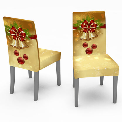 140x180cm Christmas Decorative Rectangular Dining Table Cover Tablecloth with 4 Chair Covers
