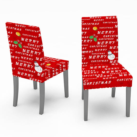 140x180cm Christmas Decorative Rectangular Dining Table Cover Tablecloth with 4 Chair Covers