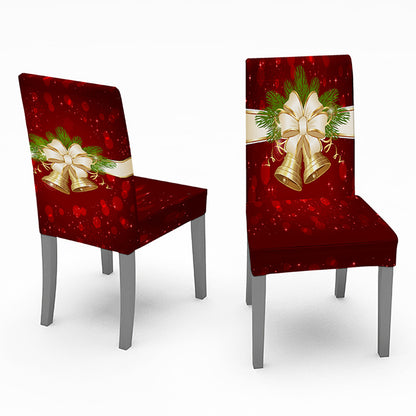140x210cm Christmas Pattern Tablecloth Dining Table Cover with 4 Chair Covers Festival Kitchen Decoration