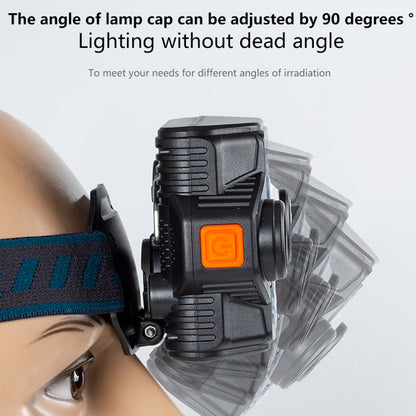 W661 COB + T6 LED Headlight Hand Sensor Head Lamp with Magnetic Back Camping Flashlight