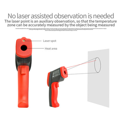 WT700 Handheld Infrared Thermometer Non-Contact Industrial Temp Meter Digital Laser IR Temperature Tester with LCD Display