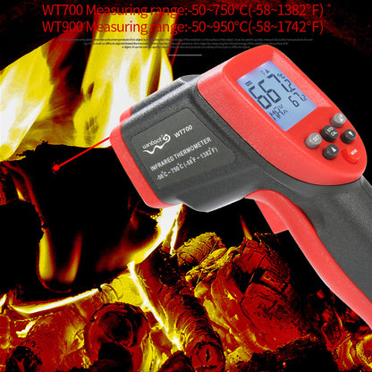 WT700 Handheld Infrared Thermometer Non-Contact Industrial Temp Meter Digital Laser IR Temperature Tester with LCD Display