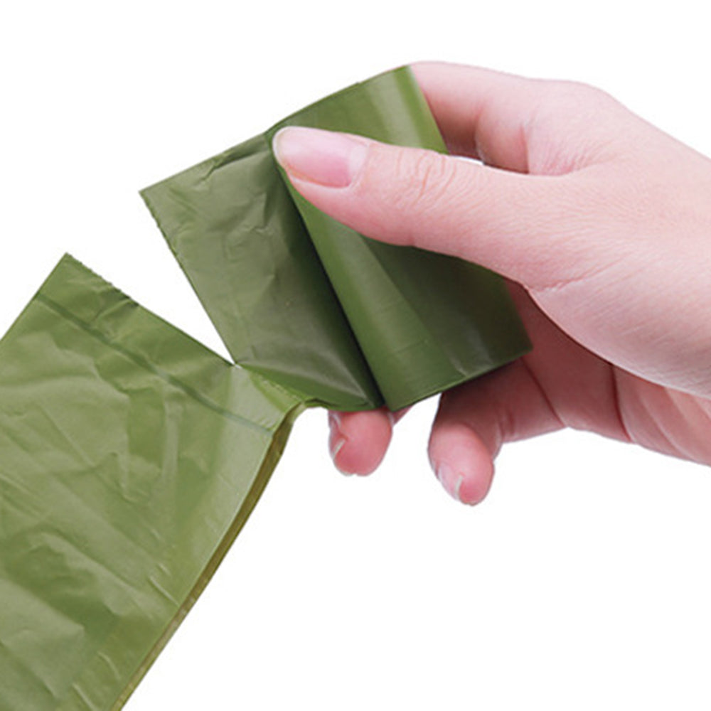 4 Rolls Biodegradable Pet Poop Waste Bag Eco-friendly Dog Poop Trash Garbage Bag with Dispenser