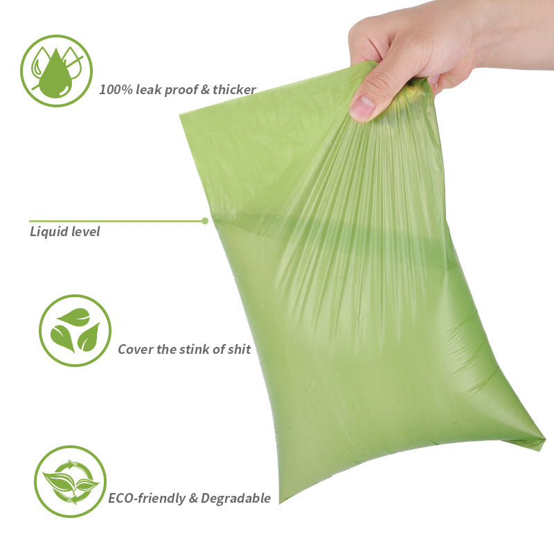 8 Rolls Dog Waste Poop Bag Biodegradable Eco-friendly Lavender Scent Pet Poop Roll Bag