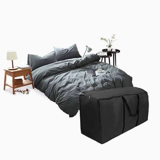 210D Waterproof Outdoor Garden Furniture Storage Bag Cushions Seat Protective Cover [173x76x51cm]