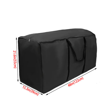 210D Oxford Fabric Waterproof Garden Furniture Organizer Outdoor Cushion Storage Bag [122x39x55cm]