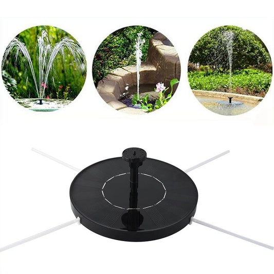 13cm Water Sprinkler Bird Bath Floating Solar Fountain Pump Fish Pond Yard Garden Decoration with 6 Nozzles
