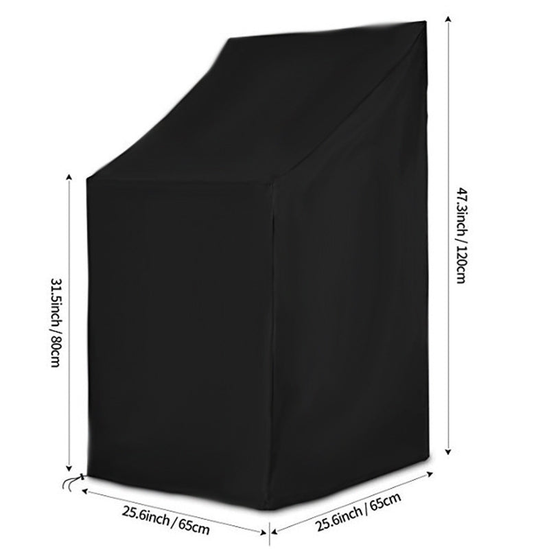 120x65x80cm 420D Oxford Cloth Waterproof UV-resistant Outdoor Chair Cover Garden Park Patio Furniture Rain Snow Dust Protector