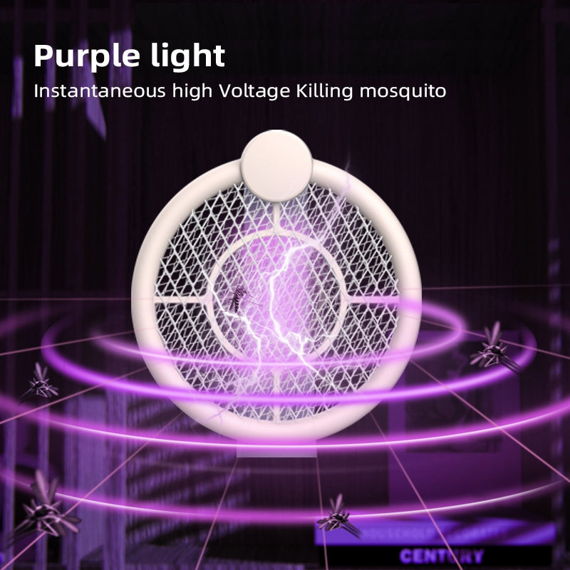 16002 Bug Zapper Racket Mosquito Killer Lamp Home Silent USB Rechargeable Fly Swatter (CE Certificated)