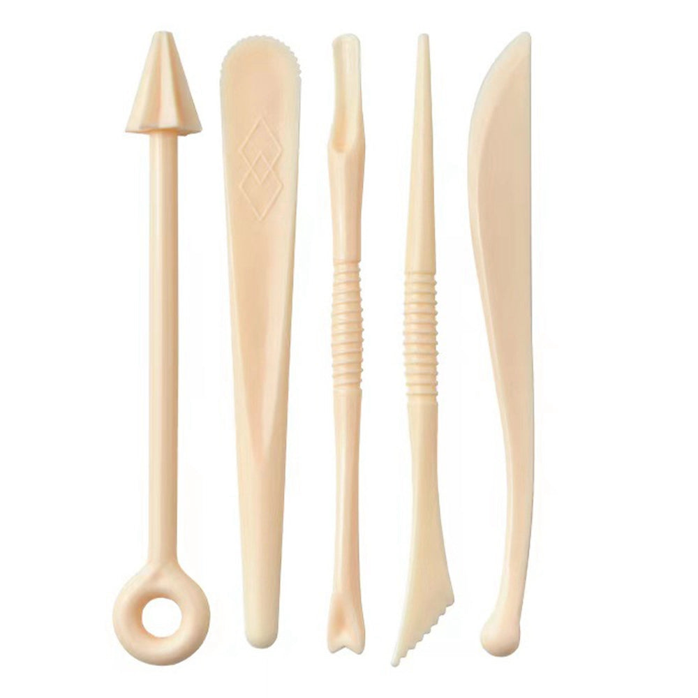 220608 8Pcs Plastic Pottery Sculpting Tools Ceramic Clay Carving Tool Set with Acrylic Hollow Clay Roller for Pottery Class DIY Art Crafts