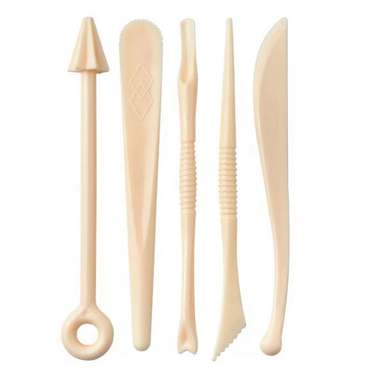 220608 8Pcs Plastic Pottery Sculpting Tools Ceramic Clay Carving Tool Set with Acrylic Hollow Clay Roller for Pottery Class DIY Art Crafts