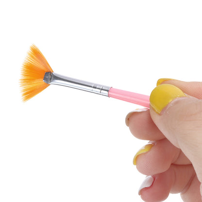 200207 15Pcs/Set Paint Brushes Oil Watercolor Painting Nail Art Nylon Hair Brushes Kit