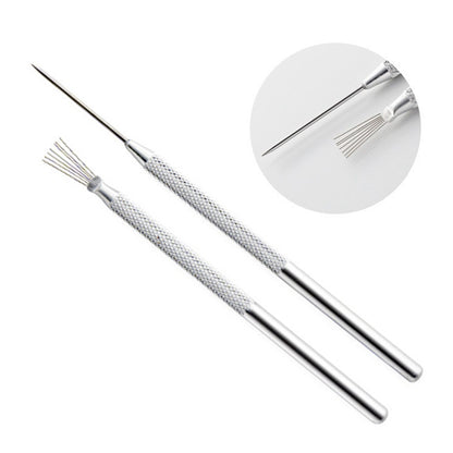 21072802 2Pcs/Set Feather Pin + Detail Needle Wire Texture Pottery Clay Tools Set Texture Brush Ceramics Modeling Pottery Clay Tool