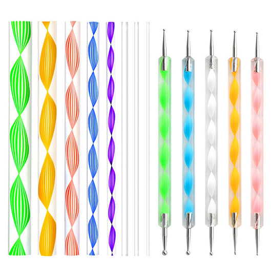 2092813 13Pcs Mandala Dotting Tool Set for Painting Pottery Rods Painting Pen Dot Tool