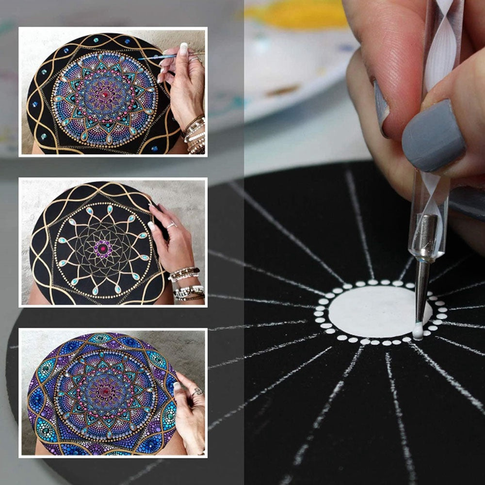 21310927 27Pcs Mandala Dot Painting Templates Stencils Set for DIY Rock Painting Art Projects