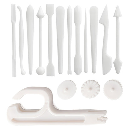 21042075 75Pcs Pottery Sculpting Modeling Tools Set Number Letter Stencils Clay Turntable Carving Embossing Tools Kit