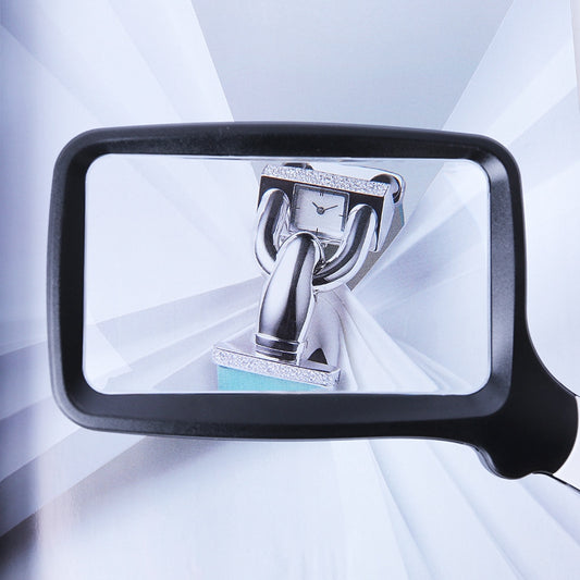 10863 2X Handheld Foldable Reading Magnifying Glass Rectangle Magnifier Loupe with LED Light