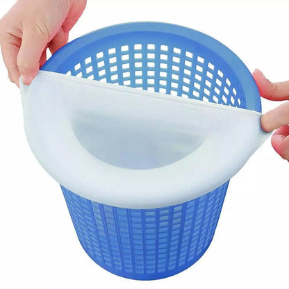 20Pcs Nylon Elastic Pool Basket Skimmer Mesh Pouch Swimming Pool Garbage Filter Socks