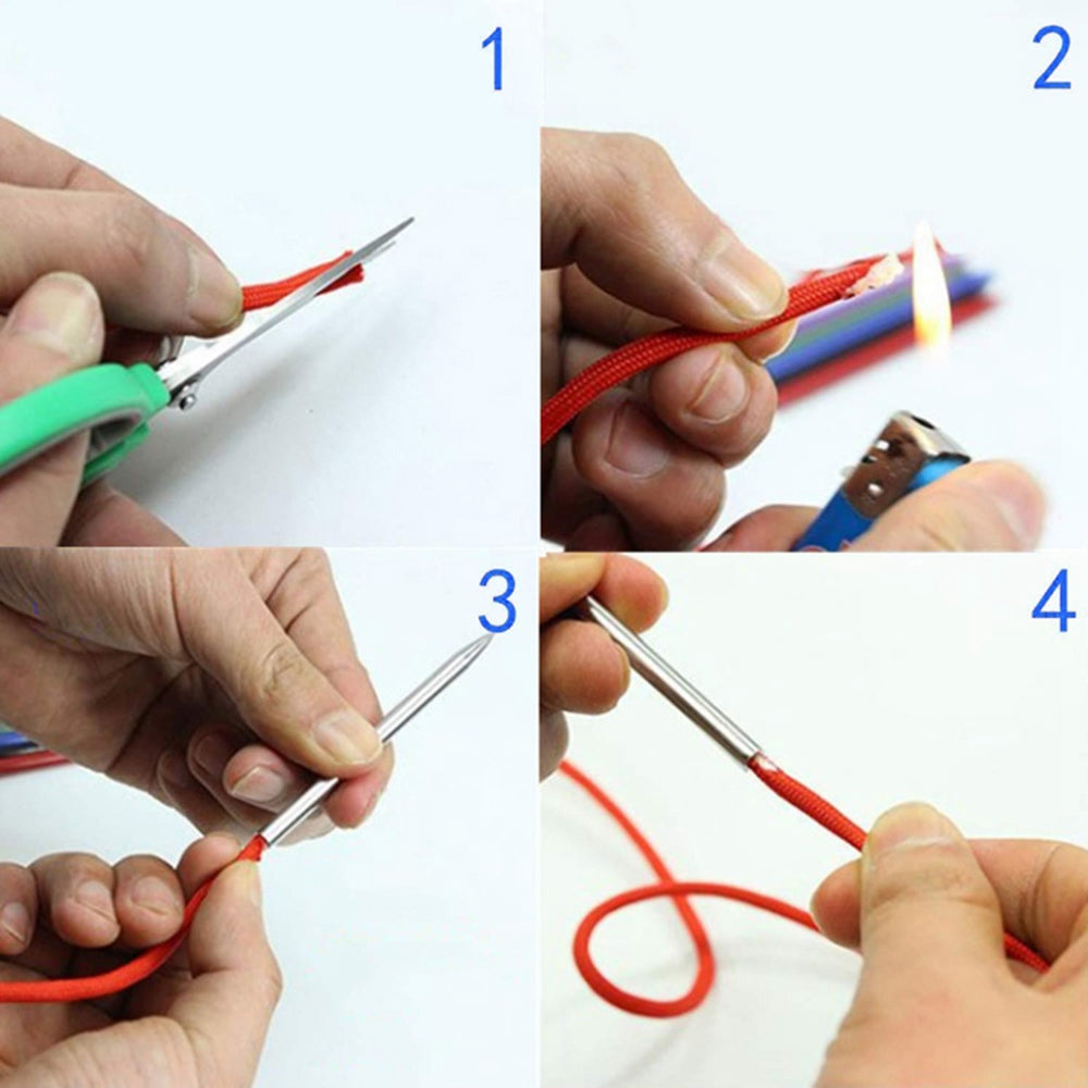 6-In-1 Marlin Spike Set Leathercraft Lacing Needles Stitching Needles Smoothing Tool Marlinspike Kit
