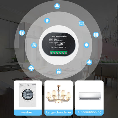 TMW402P 16A Tuya WiFi + 433MHz Smart Switch 16A 2-Way Control Wireless Switch Voice Control Modified Parts