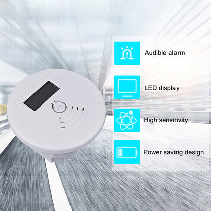 XY-AT-997C High Sensitivity Carbon Monoxide Detector Loud Alarm Home CO Gas HD Display Monitor