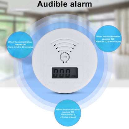 XY-AT-997C High Sensitivity Carbon Monoxide Detector Loud Alarm Home CO Gas HD Display Monitor