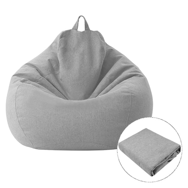 70x80cm Lazy Sofa Cloth Cover Lounger Seat Bean Bag Chair Tatami Pouf Puff Couch Protective Cover with Handle