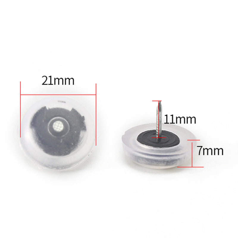 10Pcs PVC Plastic Furniture Feet Nails Protector Ground Chair Leg Floor Nail Anti-skid Sofa Table Bottom Pad