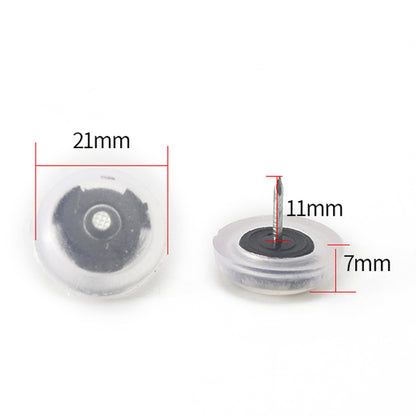 10Pcs PVC Plastic Furniture Feet Nails Protector Ground Chair Leg Floor Nail Anti-skid Sofa Table Bottom Pad