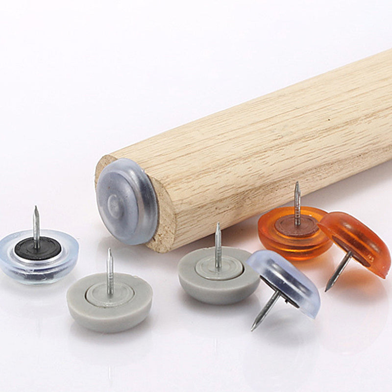 10Pcs PVC Plastic Furniture Feet Nails Protector Ground Chair Leg Floor Nail Anti-skid Sofa Table Bottom Pad