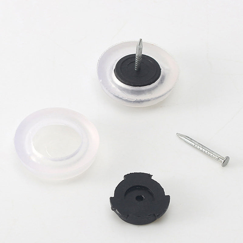 10Pcs PVC Plastic Furniture Feet Nails Protector Ground Chair Leg Floor Nail Anti-skid Sofa Table Bottom Pad