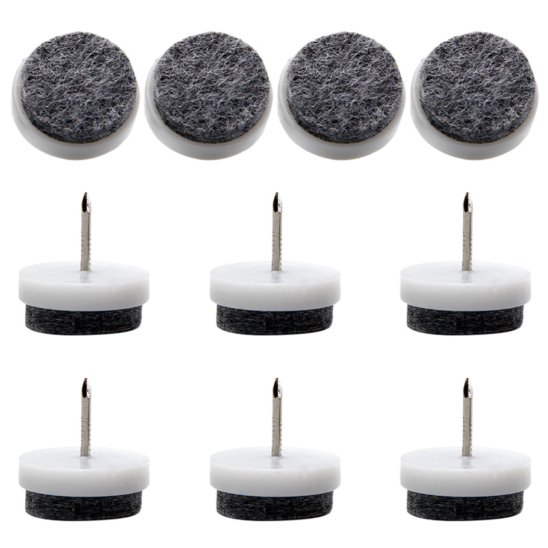 10Pcs / Set 24mm Noise Reduction Chair Table Furniture Leg Bottom Feet Pad Floor Protector Nail