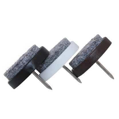 10Pcs / Set 24mm Noise Reduction Chair Table Furniture Leg Bottom Feet Pad Floor Protector Nail